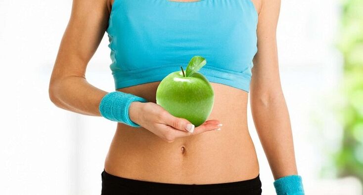 Apfel zur schnellen Gewichtsabnahme